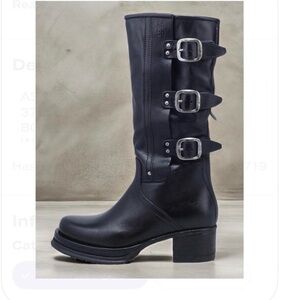 AS98 COLLIER EUC-WORN ONCE 37/38 FITS 7.5-8 MOTO BOOT